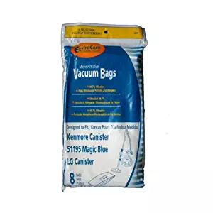 Kenmore M / 51195 Bag Generic Allergen for Sears Canisters 8 Pack