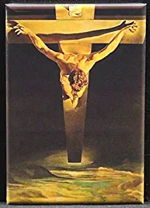 Christ of St. John of the Cross by Salvador Dali Refrigerator Magnet.