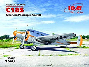 ICM 1/48 Scale C18S, American Passenger Aircraft - WWII American Aircraft Model Building Kit # 48185