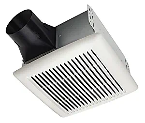 Broan AE80B Invent Energy Star Qualified Single-Speed Ventilation Fan, 80 CFM 1.5 Sones, White (Renewed)