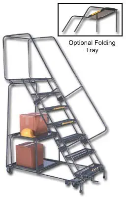 Ballymore/Garlin Enterprises Wide Stock Picking Ladders (24 In Tread ) - Wit
