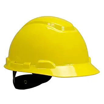 3M H-702R-UV Series H-700 Hard Hat with Uvicator Sensor, Yellow (Pack of 20)