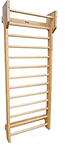 ARTIMEX Wooden Swedish Ladder (Stall Bars) Suspension Trainer – Physical Therapy & Gymnastics Tool - Ideal for Back Pain Scoliosis and Arthritis Exercises- Wall Bars from Beechwood, code 216-F-Schroth