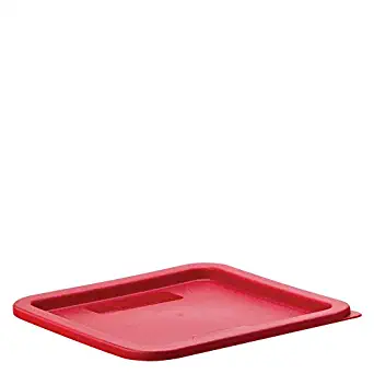 Carlisle 1074105 StorPlus Red Polyethylene Lid for 6-8 Quart Square Containers (Case of 6)