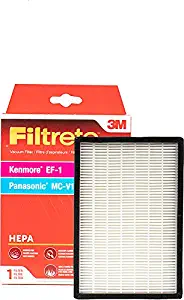 3M Filtrete Kenmore EF-1 / Panasonic MC-V199H HEPA Package Vacuum Filter