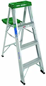 Werner 354 225-Pound Duty Rating Aluminum Stepladder, 4-Foot by Werner