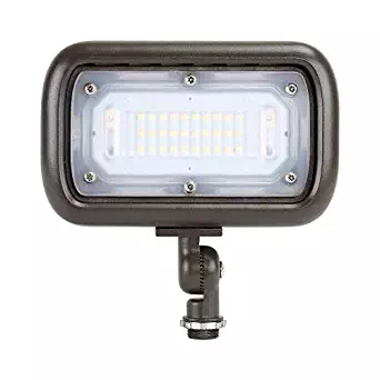 GKOLED 30W LED Floodlight, Outdoor Security Fixture, Waterproof, 100W PSMH Replace, 2700 Lumens, 3000K Warm White, 70CRI, 120-277V, 1/2" Adjustable Knuckle Mount, UL-Listed, 5 Years Warranty