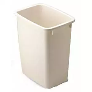 Rubbermaid Wastebasket, Bisque, 21-quart (FG280500BISQU)