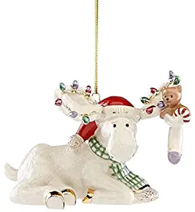 Lenox 2018 Marcel's Christmas Stocking Moose Ornament
