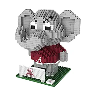 FOCO NCAA Alabama Crimson Tide 2017 Nationals Champions 3D Brxlz Mascot Building Blocks SET3D Brxlz Mascot Building Blocks Set, Team Color, One Size