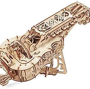 UGears Mechanical Models 3-D Wooden Puzzle - Mechanical Hurdy-Gurdy Musical Instrument