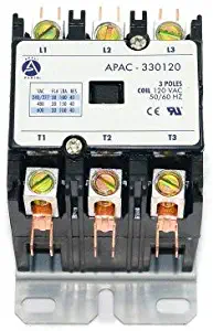 Appli Parts Heavy Duty 3 Poles Contactor 30 Amp 120 Volts Coil UL 476929 Apac-330120