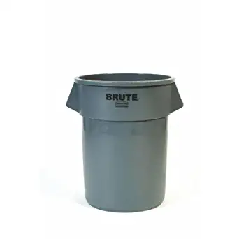 BRUTE 55-Gal Round Containers [Set of 3] Color: Gray