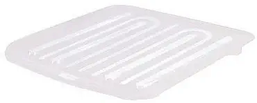 Rubbermaid 1180MACLR Small Clear Dish Drainer Tray