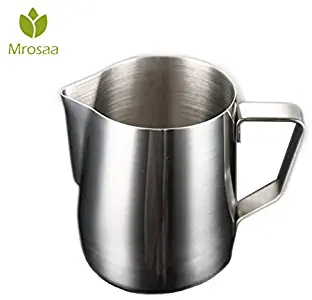 IronFizz897 Coffee Pots Stainless Steel Milk Frothing Jug Espresso Coffee Pitcher Coffee Latte Milk Frothing Jug Pitcher Pot