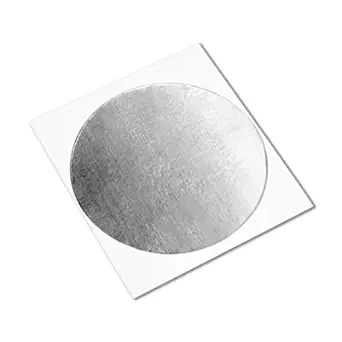 3M 1183 Circle-0.75"-250 Silver, Tin-Plated Foil Tape, with Conductive Adhesive- 0.75" Diameter Circles (Pack of 250)