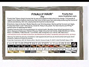 Hair Building Fibers Light Medium Brown 25 Grams Refill Your Existing Bottle. Highest Grade Fiber By Finally Hair (Light Medium Brown - our lightest brown shade)