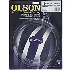 Olson Saw BM82264BL BI-Metal Band Saw Blade, 1/2 by .025-Inch, 14/18 VARI 64-1/2-Inch