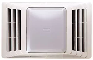 Broan 696 Fan and Light with Acoustic Insulation, 100 CFM 4.5 Sones, White Grille