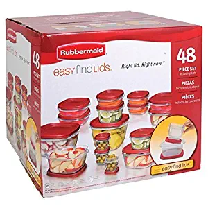Rubbermaid EasyFind Lids Food Storage Set - 48 Pieces