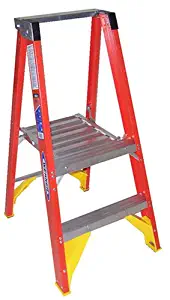 Werner, P6202, Platform Stepladder, 2 Ft, FGL, 300 Lb.