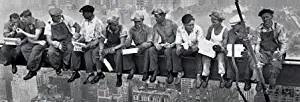 Grindstore Laminated Men on a Girder Having Lunch New York City Collection Panoramic Poster 53x158cm