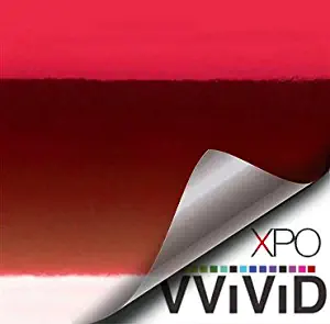 VViViD SuperCast Red Conform Chrome Metallic Finish Stretch Vinyl Wrap Film Decal Sheet Roll (1ft x 5ft)