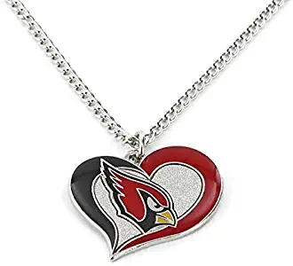 aminco NFL Swirl Heart Necklace