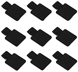 9 Pack Pen Loop Holder, Volin Crik Self-Adhesive Pen Holder Pencil Elastic Loop Designed for Notebooks, Journals,Calendars (Black 9pcs)