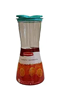 Rubbermaid Carafe with Leak-Proof Lid, 2-Quart Aquatine