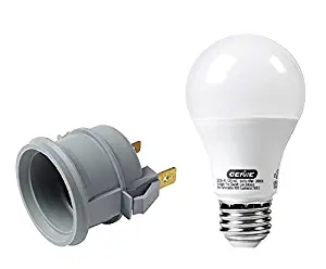 Genie 34322A Garage Door Opener Light Socket Replacement & Genie LED Garage Door Opener Light Bulb - 60 Watt (800 Lumens)