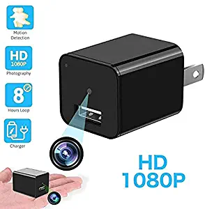 Mini Charger Camera Heymoko HD 1080P Motion Detection USB Wall Charger Camera Plug Camera Loop Recording Nanny Cam Home Security Camera Housekeeper