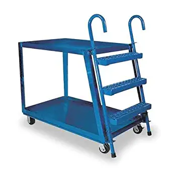 Stock Picking Ladder Cart, 35-1/2 In. H