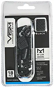 NcSTAR VAML1CB Vism M-LOK Covers, Black, per 18