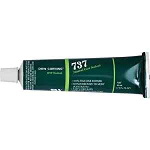 Dow Corning 737 Neutral Cure RTV Sealant, Clear, 3 oz. Tube