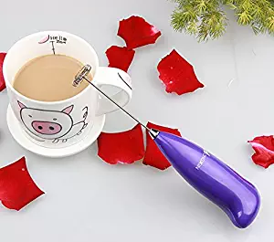 Saying Hot Drinks Milk Frother Mixer Stirrer Egg Beater Egg Beater Milk Frother Mixing Cooking Tools with Turbo Beater for Cappuccino/Coffee/Hot Chocolate, Handheld Electric Mixer