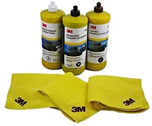 3M Buffing and Polishing Kit with (3) Detailing Cloths