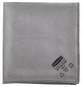 Rubbermaid Commercial Executive Glass Microfiber Cloths, Gray, 16 x 16 - Includes 12 cloths.