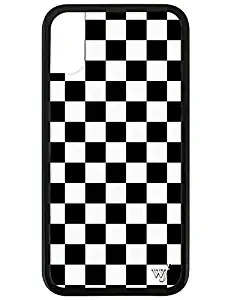 Wildflower Limited Edition Cases for iPhone X and XS (White & Black Checkered)