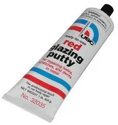 1 lb. Tube USC Red Glazing Putty