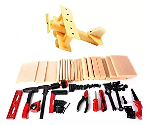 PowerTRC Kids DIY Workshop Kit with Faux Wood & Tools