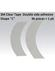 3m Clear 1522 Tape Shape CC = Double side adhesive =1 pack of 36pcs