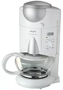 Krups 625-70 10-Cup Combination Grinder & Brewer Coffee Maker with Programmable Timer, White, DISCONTINUED