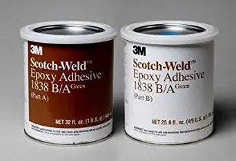 3M Scotch-Weld 1838 Epoxy Adhesive, 1 quart Kit, Green