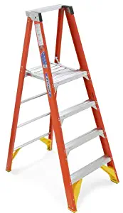 Werner, P6204, Platform Stepladder, 4 Ft, FGL, 300 Lb.