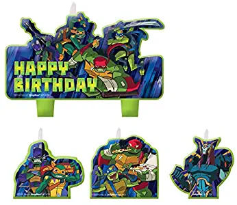 Amscan Rise of The TMNT Birthday Candle Set
