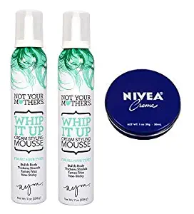 Not Your Mother's 2 Pack Whip It Up Cream Styling Mousse 7 Oz.+ Travel Size Body Cream 1 Oz.