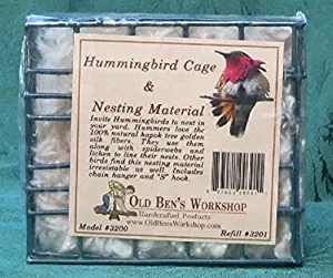 Old Ben's Workshop Hummingbird Nesting Material and Material Holder