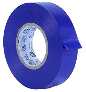 WOD EL-766AW Professional Grade General Purpose Blue Electrical Tape UL/CSA listed core. Vinyl Rubber Adhesive Electrical Tape: 3/4inch X 66ft. - Use At No More Than 600V & 176F (Pack of 1)