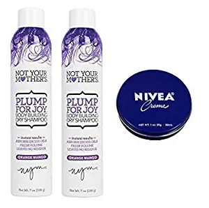 Not Your Mother's 2 Pack Plump For Joy Body Building Dry Shampoo 7 Oz.+ Travel Size Body Cream 1 Oz.